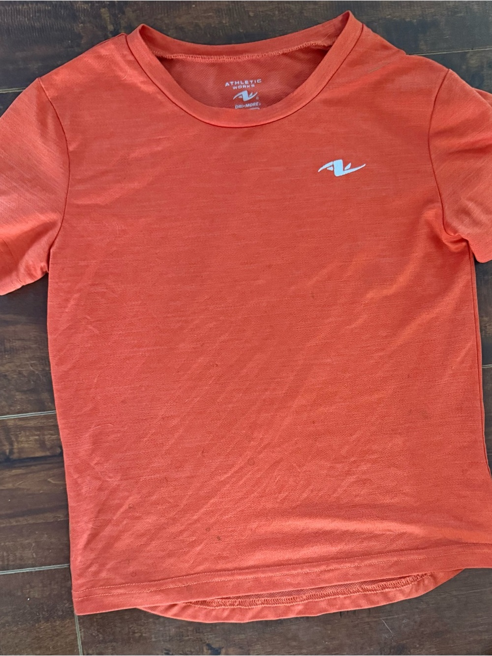 6/$20 Athletic Works Orange Short-Sleeve Performance Tee with Small Logo